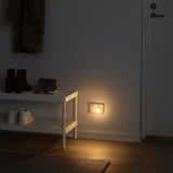 MÖRKRÄDD LED nightlight with sensor, white