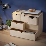 MOPPE Mini chest of drawers, birch plywood, 42x18x32 cm