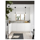 MORUM Rug flatwoven, in/outdoor, dark grey, 80x200 cm