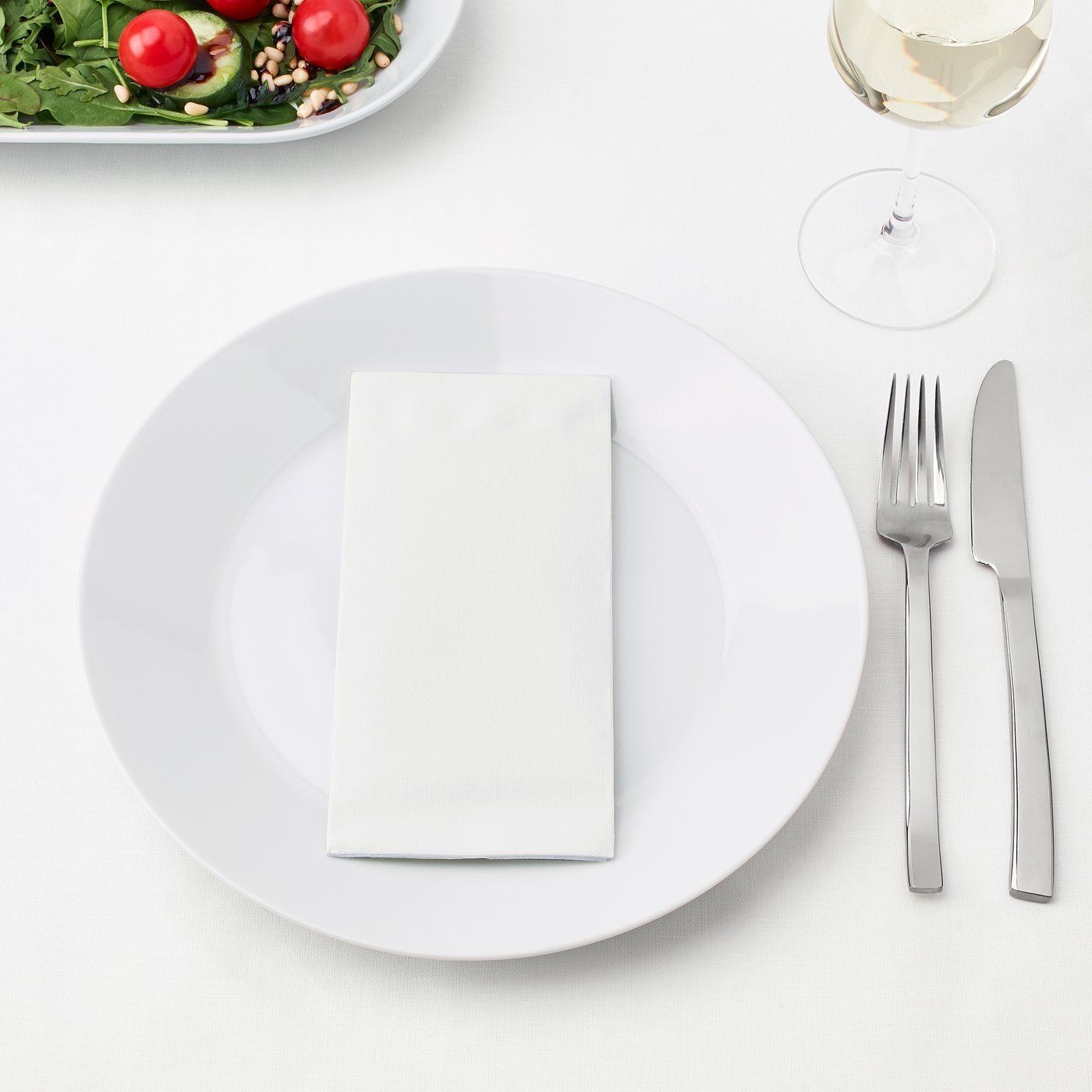 MOTTAGA Paper napkin, white IKEA