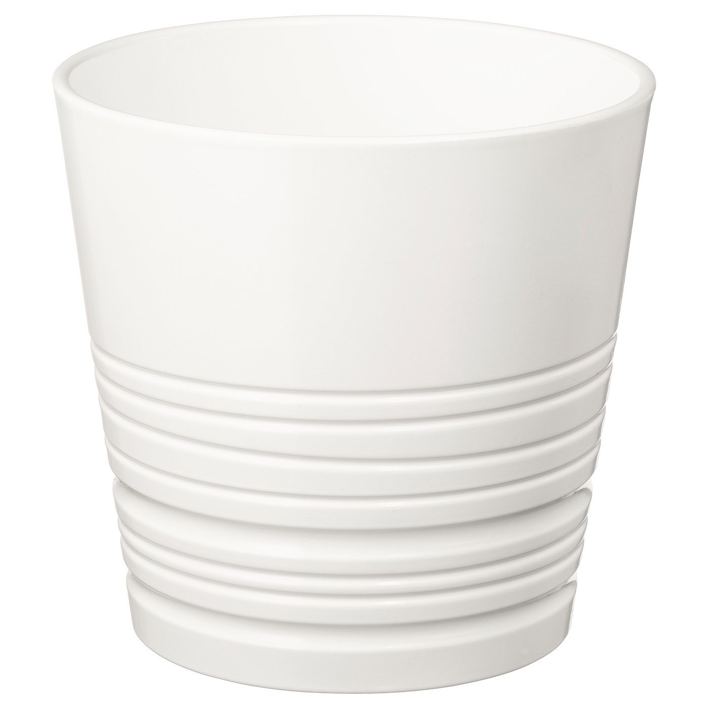 MUSKOT Plant pot, white, 15 cm - IKEA