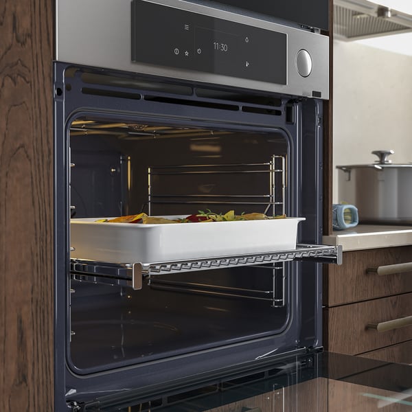 MUTEBO Forced air oven with full steam, IKEA 700 stainless steel colour