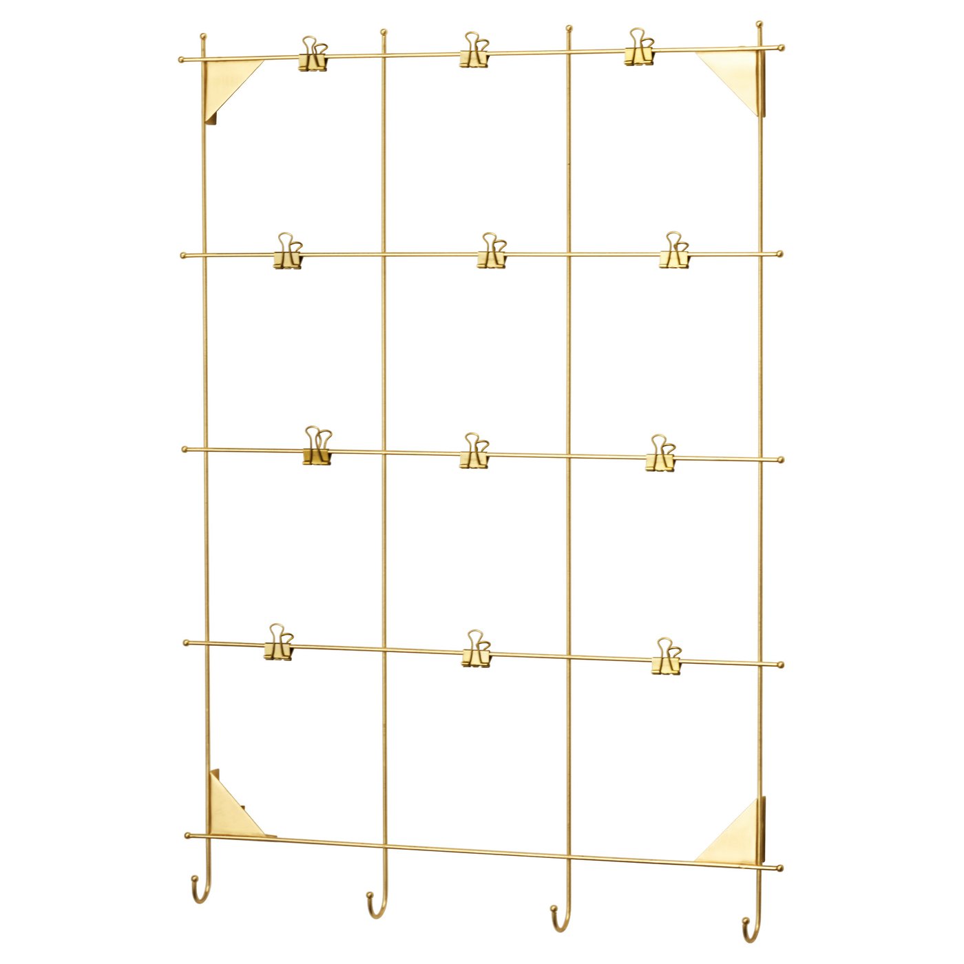 MYRHEDEN Memo board with clips, brasscolour IKEA