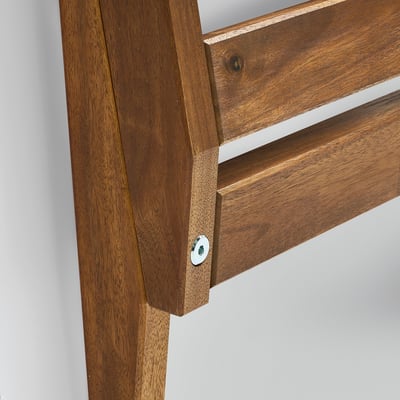 NÄMMARÖ Backrest for modular sofa, outdoor, light brown stained, 77x56 cm