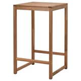 NÄMMARÖ Bar table, outdoor, light brown stained, 63x63 cm