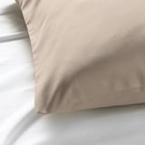 NATTJASMIN Pillowcase, light beige, 50x80 cm