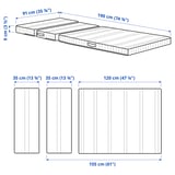 NATTSMYG Foam mattress for extendable bed, 91x190 cm
