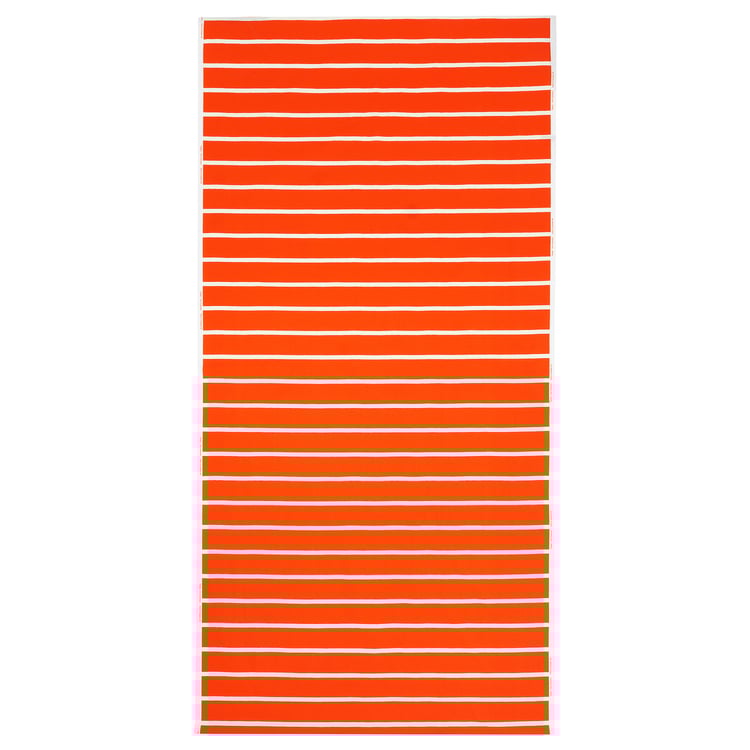 NICKFIBBLA precut fabric, orange white/stripe, 150x300 cm IKEA