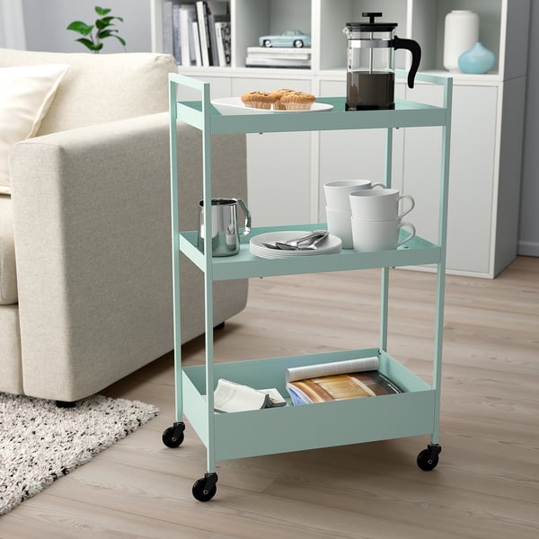 NISSAFORS trolley, pale green, 50.5x30x83 cm IKEA