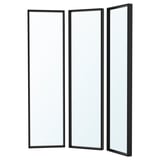 NISSEDAL Mirror combination, black, 130x150 cm
