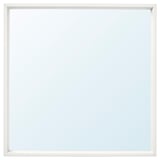 NISSEDAL Mirror, white, 65x65 cm