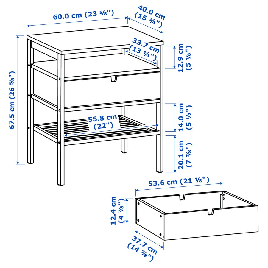 NORDKISA Bedside table, bamboo Add to Wishlist IKEA