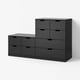 NORDLI Chest of 10 drawers, anthracite, 160x99 cm
