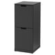 NORDLI Chest of 2 drawers, anthracite, 40x99 cm