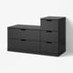 NORDLI Chest of 5 drawers, anthracite, 120x76 cm