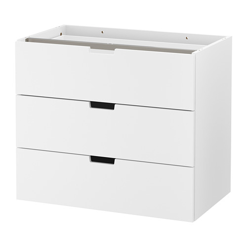 Nordli Modular Chest Of 3 Drawers White 80x68 Cm Ikea
