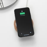 NORDMÄRKE Wireless charger, white/cork