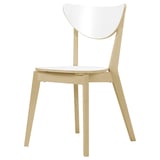 NORDMYRA Chair, white/birch