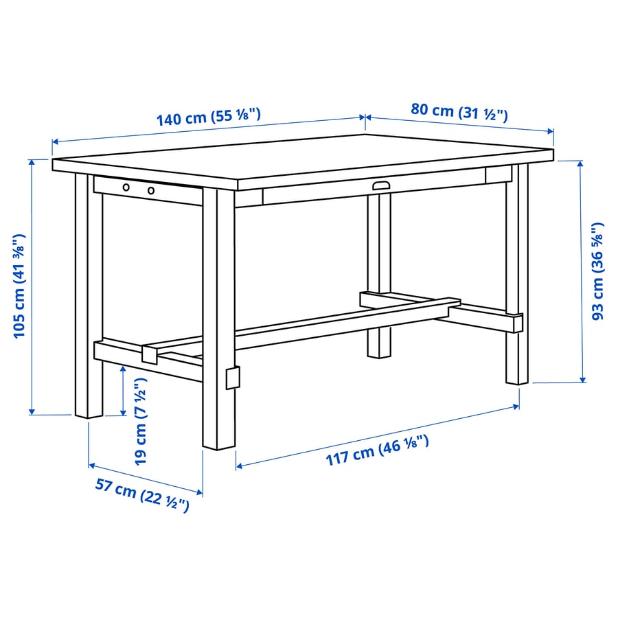 NORDVIKEN / NORDVIKEN bar table and 4 bar stools, black/black - IKEA