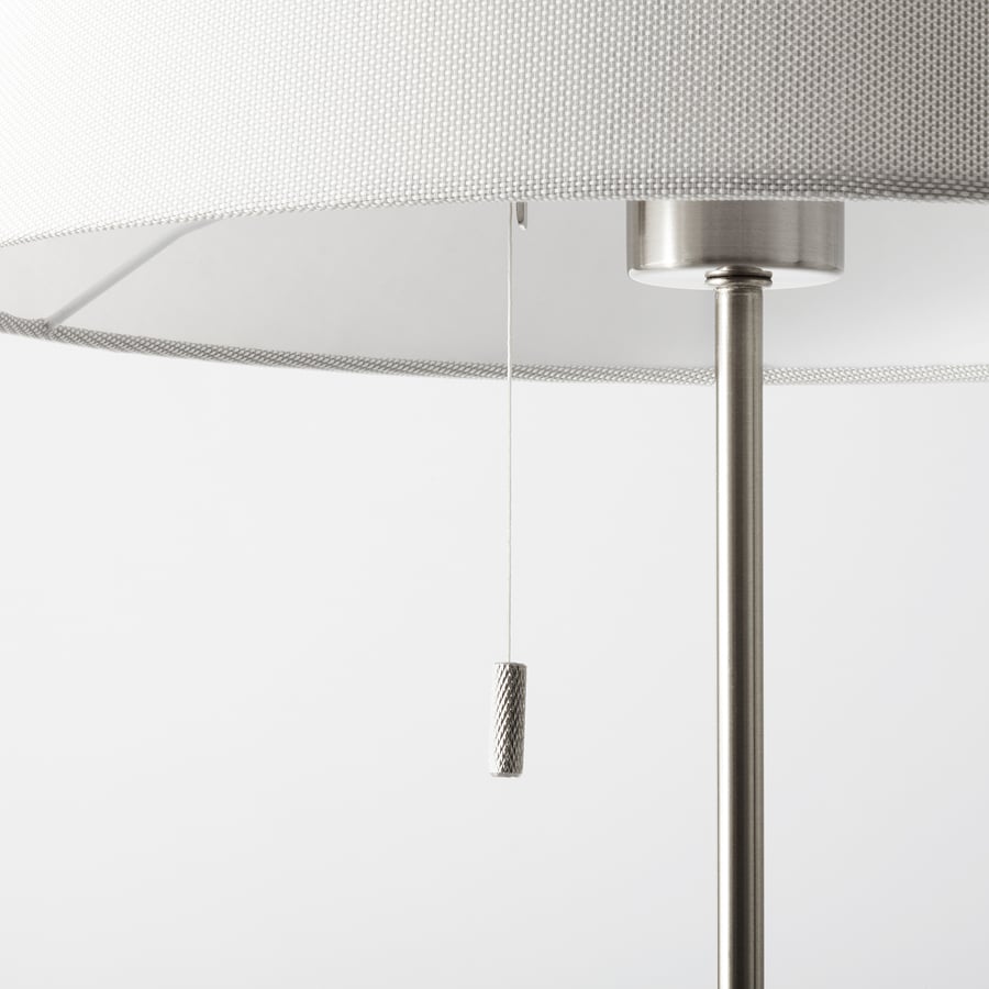 NYFORS Floor lamp, nickelplated white IKEA