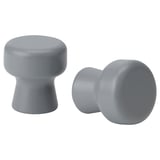 ODLINGSGRÄNS Knob, grey, 27 mm