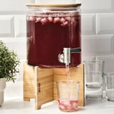 ÖGONTRÖST Stand for jar with tap, bamboo