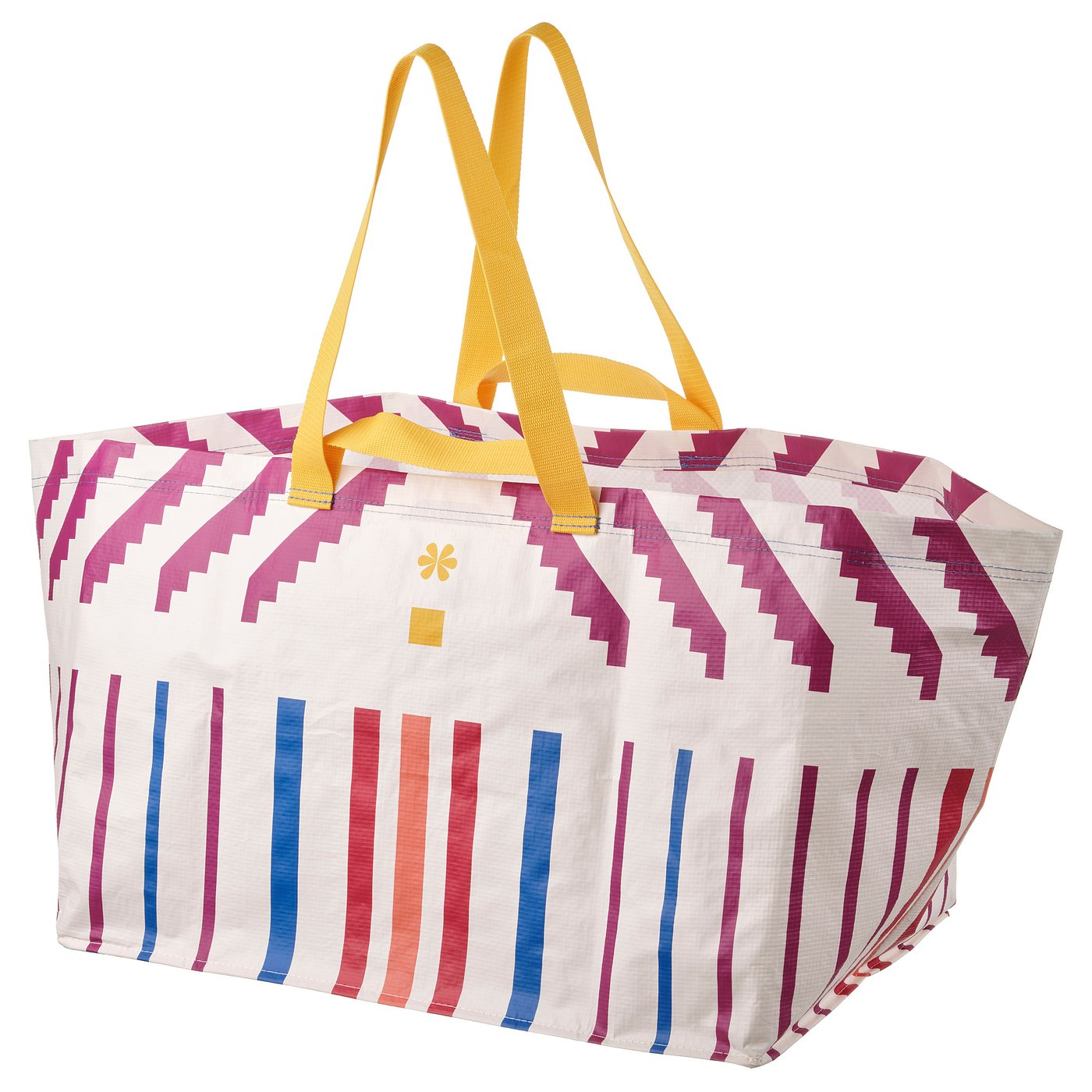 ÖMSESIDIG Carrier bag, stripe pattern lilac, 55x37x37 cm/71 l IKEA