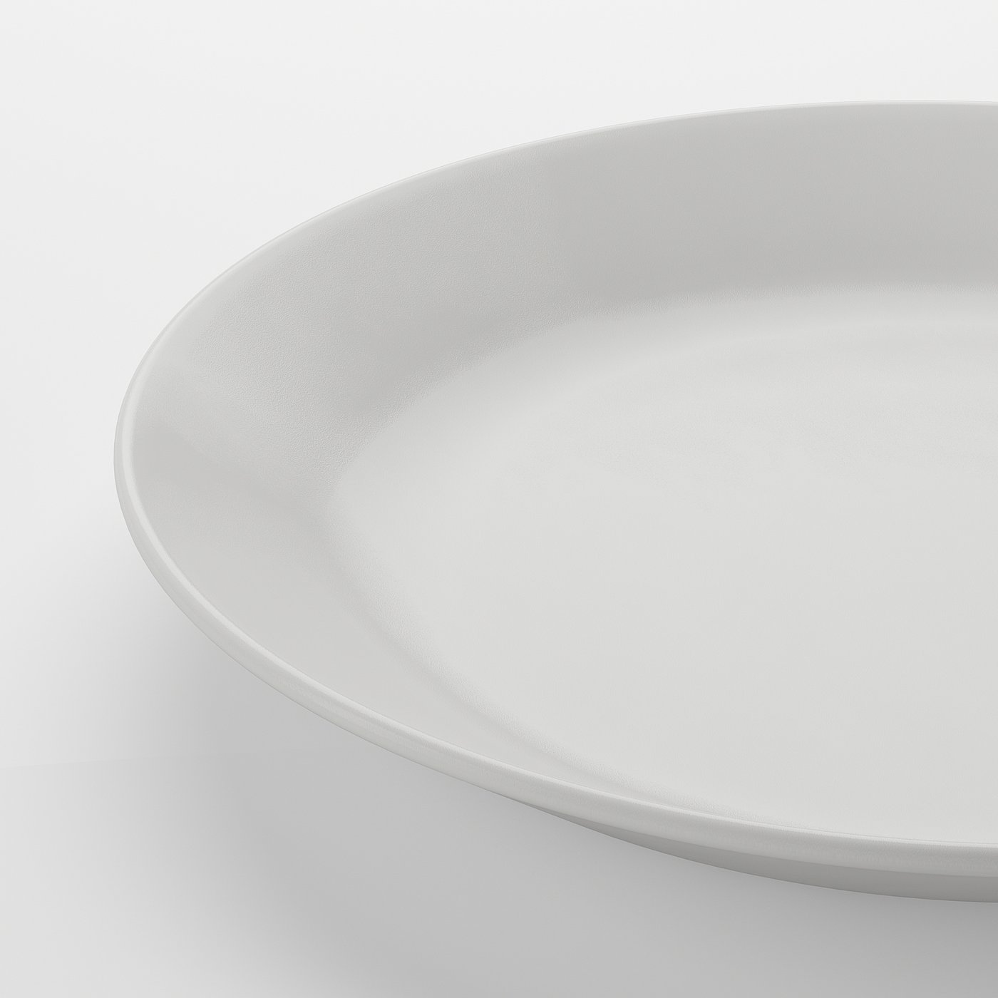 OFTAST Plate, white IKEA