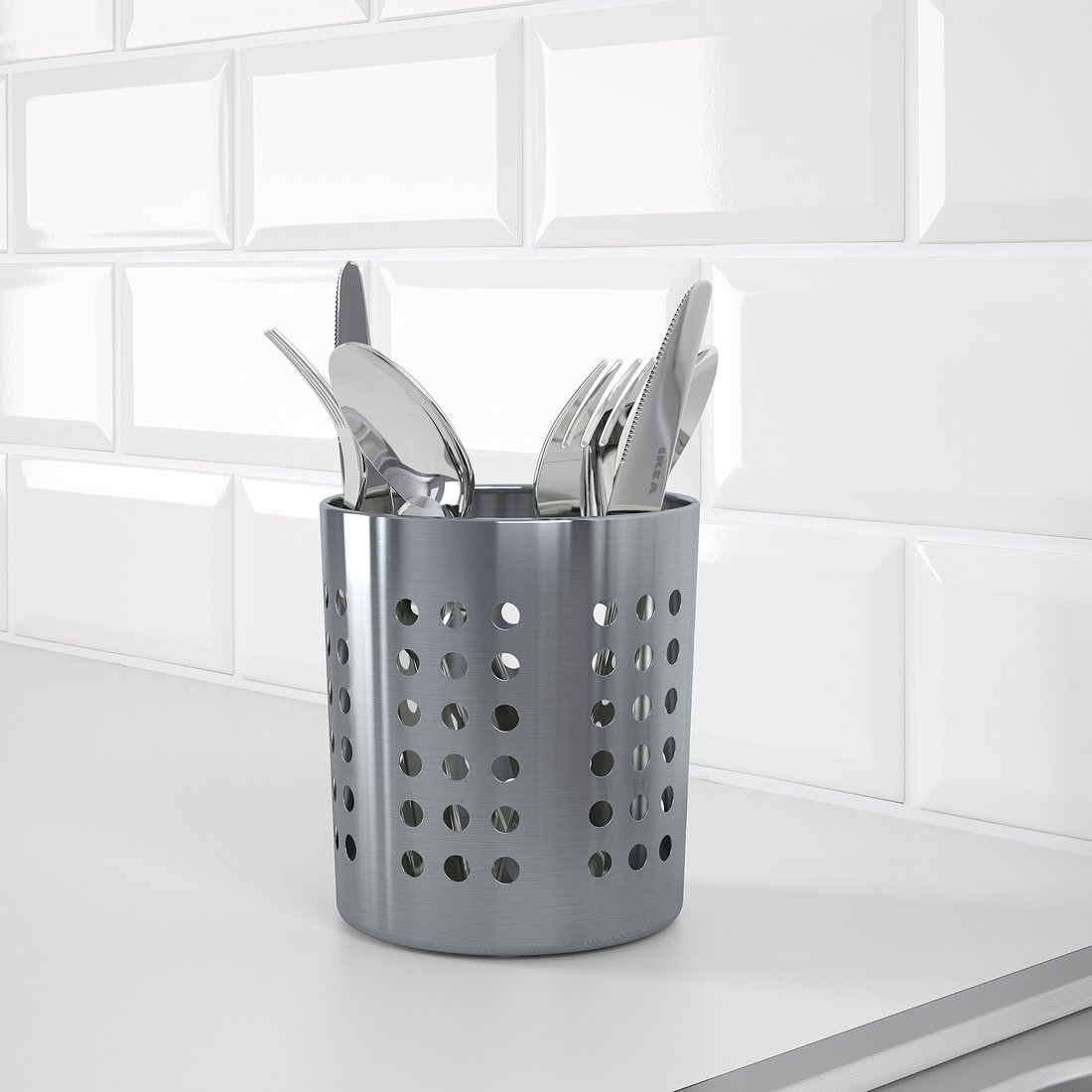 ORDNING Cutlery stand, stainless steel IKEA