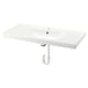 Option: ORRSJÖN Wash-basin with water trap, white, 102x49 cm