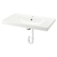 Option: ORRSJÖN Wash-basin with water trap, white, 82x49 cm