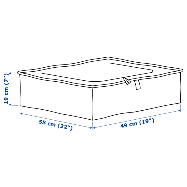 PÄRKLA Storage case, 55x49x19 cm