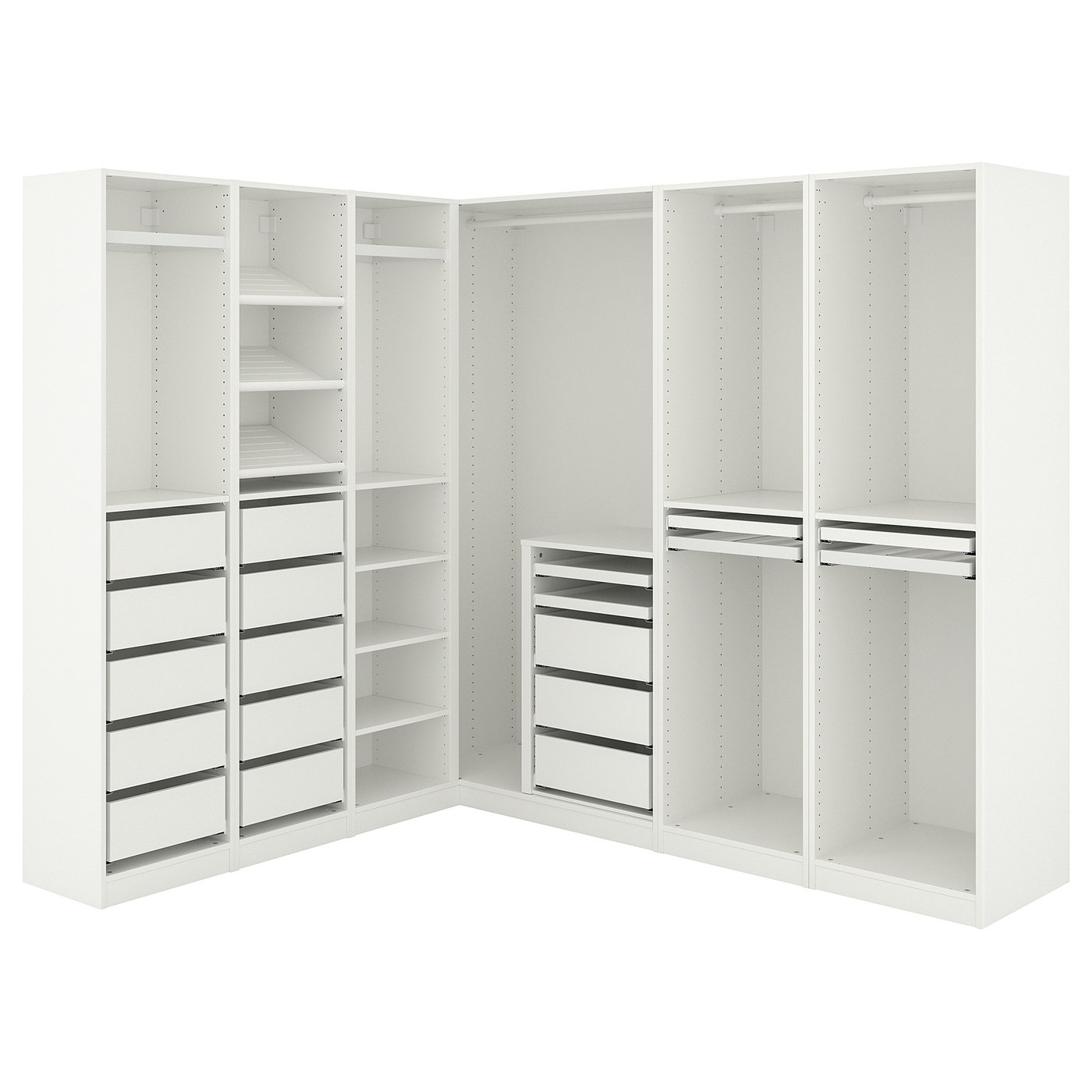 PAX Corner wardrobe 211/213x201 cm