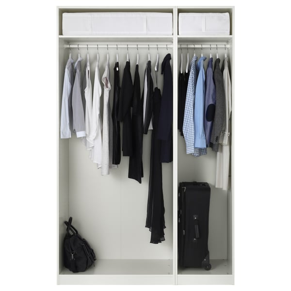 PAX / FORSAND Wardrobe combination, white/white, 150x60x236 cm
