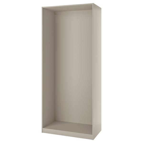 PAX Wardrobe frame, grey-beige, 100x58x236 cm