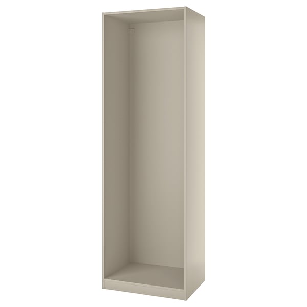 PAX Wardrobe frame, grey-beige, 75x58x236 cm