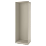 PAX Wardrobe frame, grey-beige, 75x58x236 cm