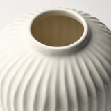 PELARBJÖRK Vase, white, 14 cm