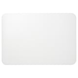 PLÖJA Desk pad, white/transparent, 65x45 cm