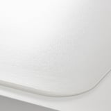 PLÖJA Desk pad, white/transparent, 65x45 cm