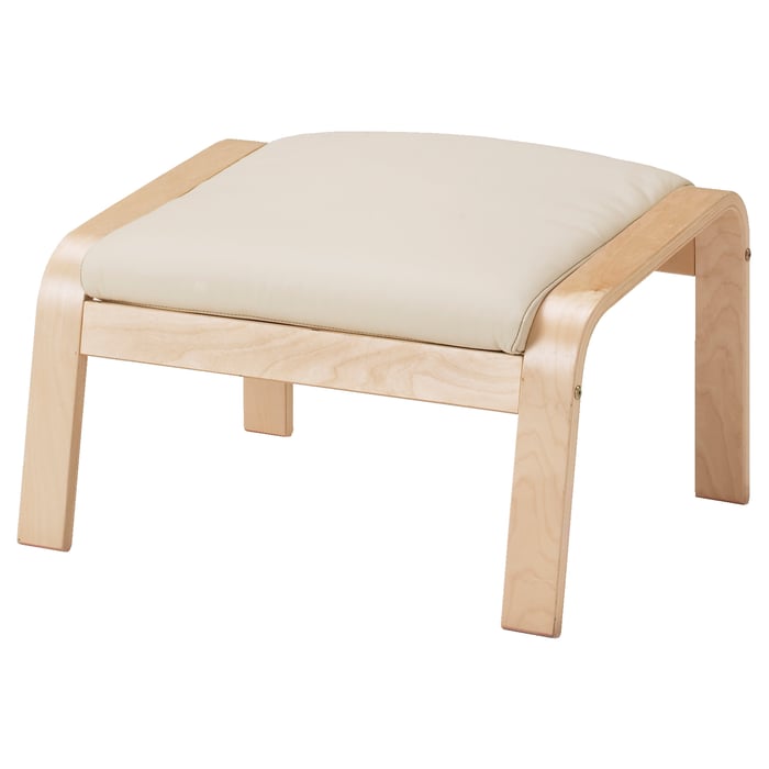 POÄNG footstool cushion, Glose eggshell IKEA