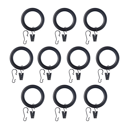 PORTION Curtain ring with clip and hook IKEA