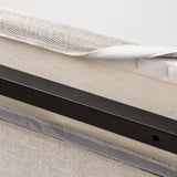 RAMNEFJÄLL Cover bed frame, Kilanda light beige, Queen