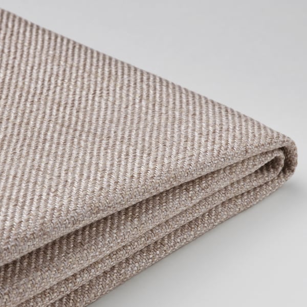 RAMNEFJÄLL Cover bed frame, Kilanda light beige, Queen
