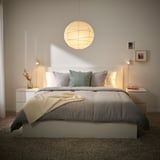REGOLIT Pendant lamp shade, white/handmade, 45 cm