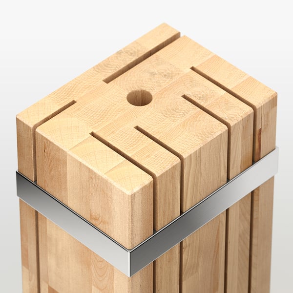 RETRÄTT Knife block, birch IKEA