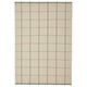 Option: RIDSTIG Rug, flatwoven, off-white/green, 133x195 cm