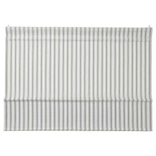 RINGBLOMMA Roman blind, white/green/striped, 80x160 cm IKEA