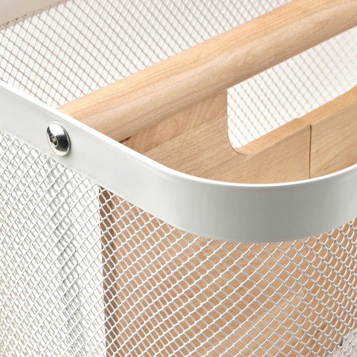 RISATORP basket with compartments, white, 33x24x23 cm IKEA