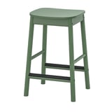 RÖNNINGE Bar stool, counter height/green, 63 cm